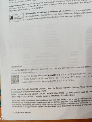 Lengua y literatura 1 ESO