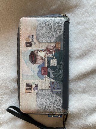 Monedero estampado mujer