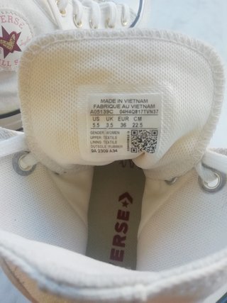 Botas Converse Niña Talla 36 Blancas