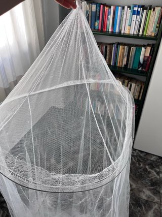Mosquitera para cama individual blanca
