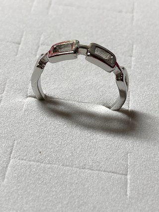 Anillo Acero Inoxidable Diseño Cadenas