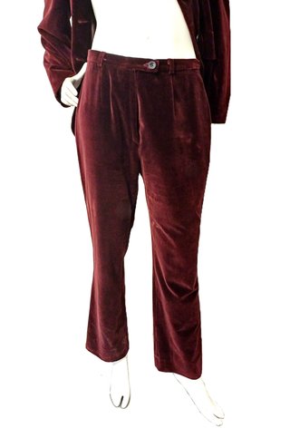 BLUE EAGLE Tailleur Velluto Porpora Tg 46