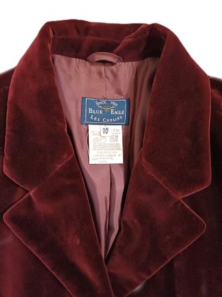 BLUE EAGLE Tailleur Velluto Porpora Tg 46