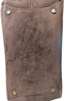 Bolso Zara Piel Ante Marrón