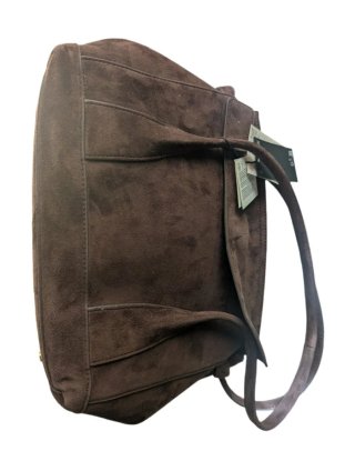 Bolso Zara Piel Ante Marrón