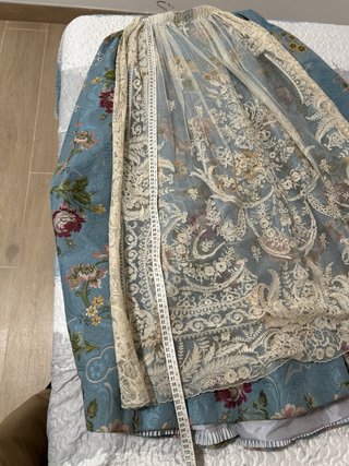 Traje de Fallera Niña Azul y Blanco