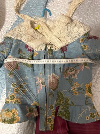 Traje de Fallera Niña Azul y Blanco