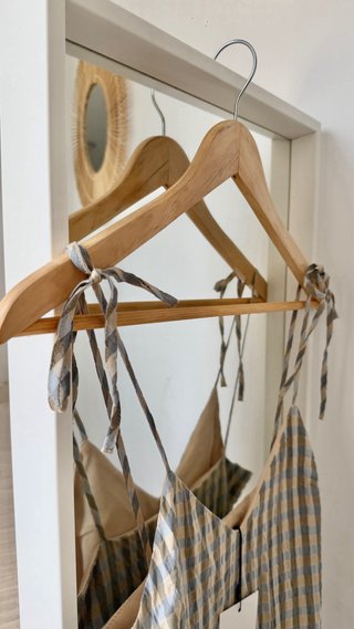 Vestido Zara cuadros volantes