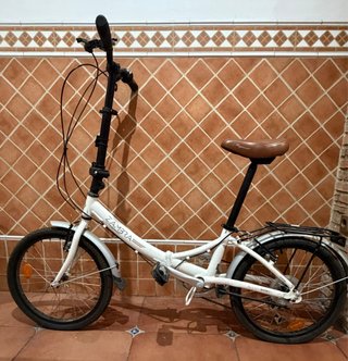 Bicicleta Plegable Blanca
