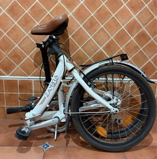 Bicicleta Plegable Blanca
