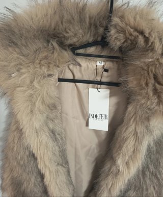 Chaleco pelo INDEFIR STUDIOS beige/marrón Talla M