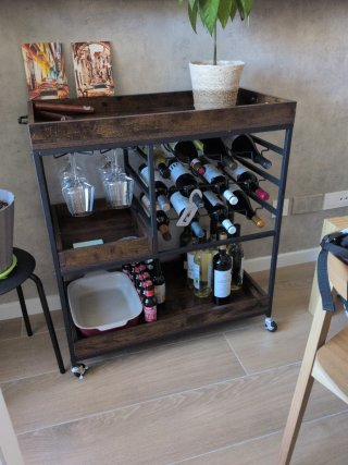 Mueble Vinoteca Estilo Industrial