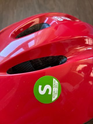 2 Cascos Bici Niñ@s Rojos Talla S