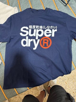 Camiseta Superdry Azul Algodón 100%