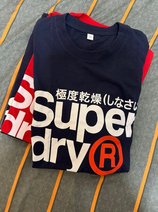 Camiseta Superdry Azul Algodón 100%