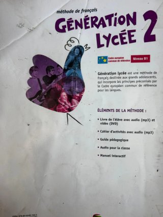 GENERATION LYCEE A2/B1 ELEVE+CD+DVD