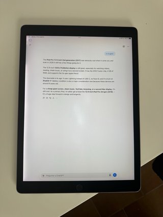 iPad Pro 12.9 2ª Gen 512GB Argento