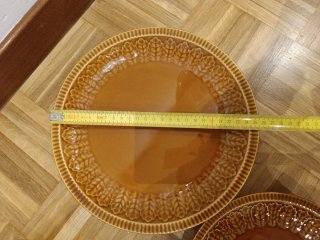 23 piezas Vajilla Pontesa Cerámica Marrón y Naranj