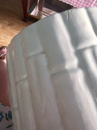 Paragüero blanco estilo bambú