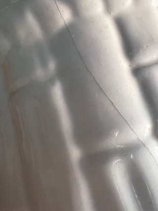 Paragüero blanco estilo bambú