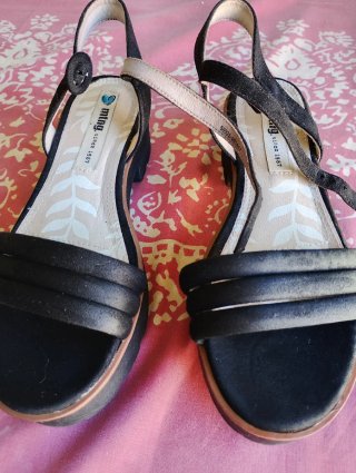 Sandalias Mustang Negras Talla 39