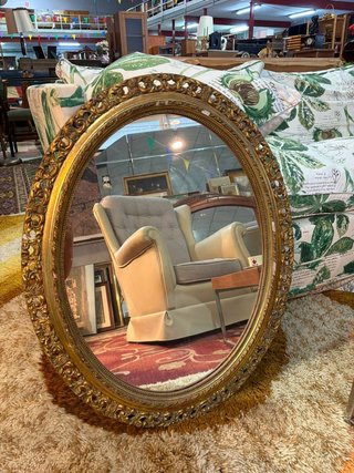 ESPEJO DORADO DE MADERA
