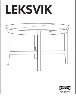 Mesa extensible Larvik IKEA madera