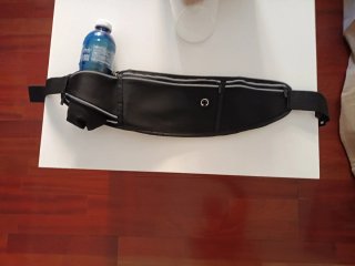 Riñonera negra impermeable para runnnig