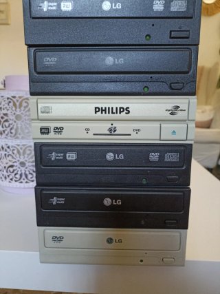 Lote 6 Lectores/Grabadores DVD LG y Philips