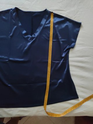 Blusa donna blu taglia 2XL