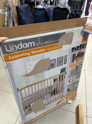 Barrera Escaleras Munchkin Lindam Madera 106cm