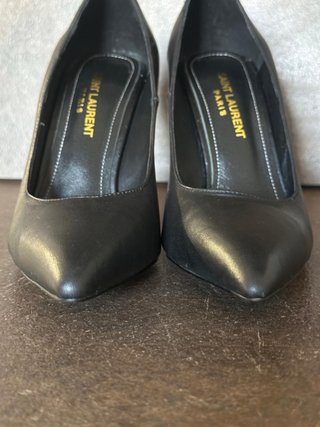 SAINT LAURENT Opyum décolleté donna pelle nero 39