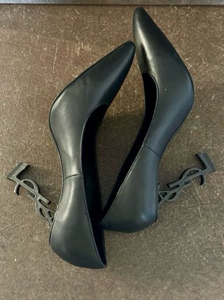 SAINT LAURENT Opyum décolleté donna pelle nero 39