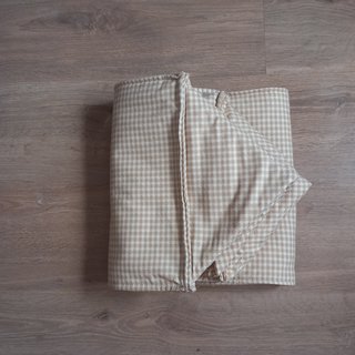 Caja de almacenaje de tela beige