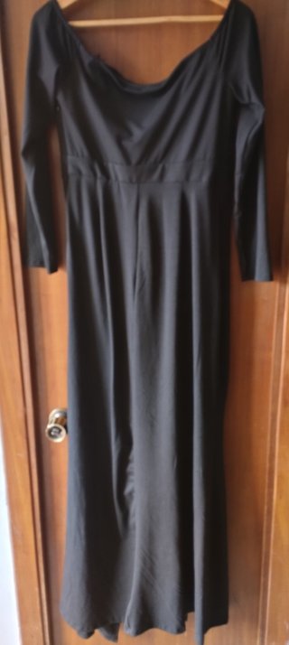 Vestido largo negro elegante
