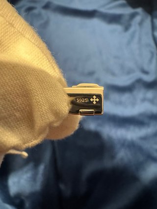 Pulsera Cubana Plata 925 Baño Oro Blanco 6mm