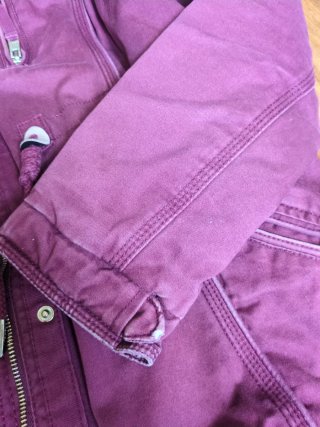 Parka Alcott rossa con cappuccio