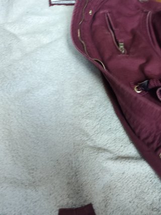 Parka Alcott rossa con cappuccio