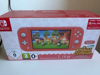 Nintendo Switch Lite Rosa Animal Crossing