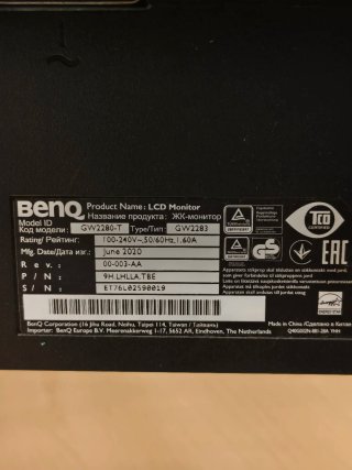 Monitor BenQ GW2280 21.5 LED FullHD