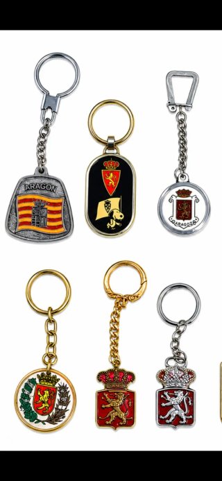 12 Llaveros Colección Real Zaragoza Aragón escudo