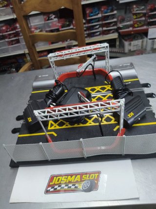 Scalextric Pit Box Pista Negra Antigua