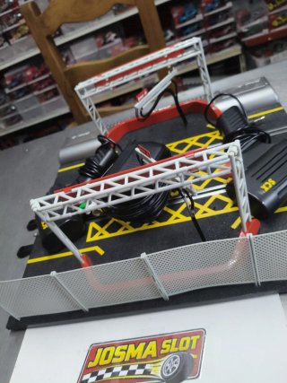 Scalextric Pit Box Pista Negra Antigua