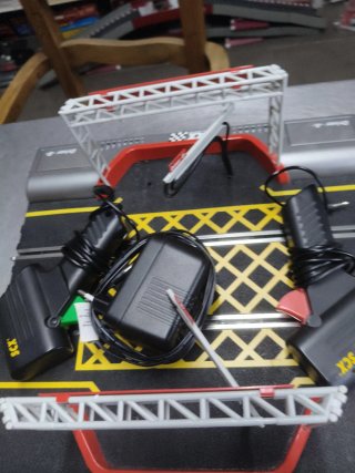 Scalextric Pit Box Pista Negra Antigua