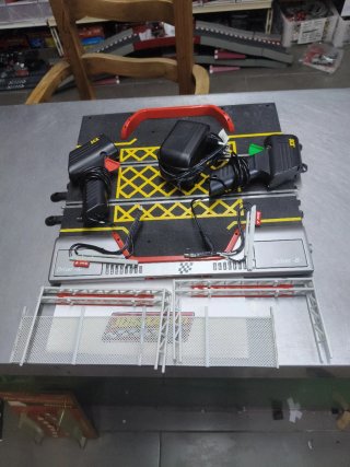 Scalextric Pit Box Pista Negra Antigua