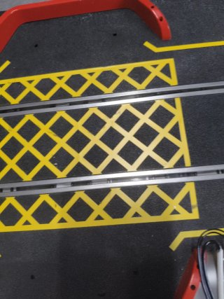 Scalextric Pit Box Pista Negra Antigua