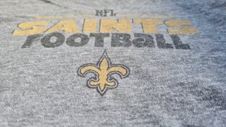 Camiseta NFL New Orleans Saints Cuello V Gris M