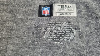 Camiseta NFL New Orleans Saints Cuello V Gris M