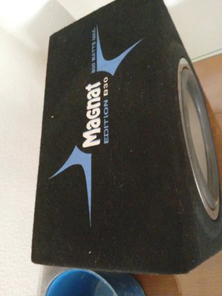 Subwoofer Magnat Negro y Gris