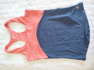 Conjunto deportivo azul y rosa, talla niña 10/12